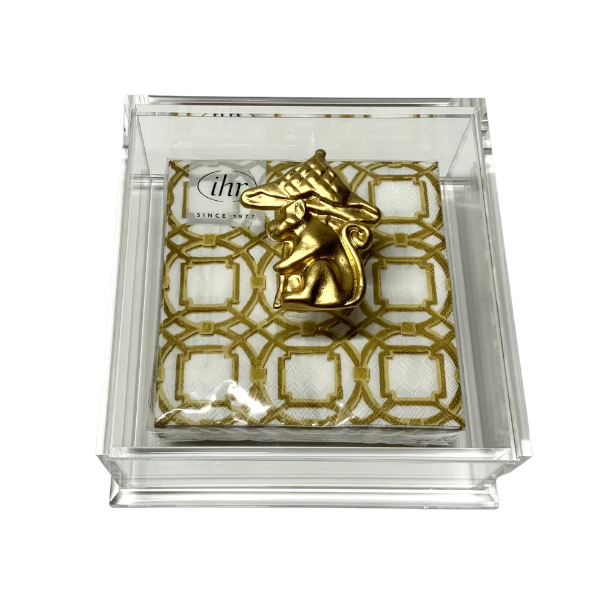 Southern Tribute monkey cocktail napkin box | Cayen Home