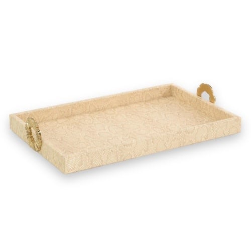 John-Richard Dazzle vegan snakeskin tray, small | Cayen Home