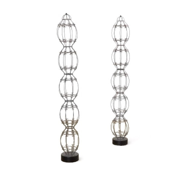 Vintage Dennis & Leen wirework topiary frame, pair | Cayen Home