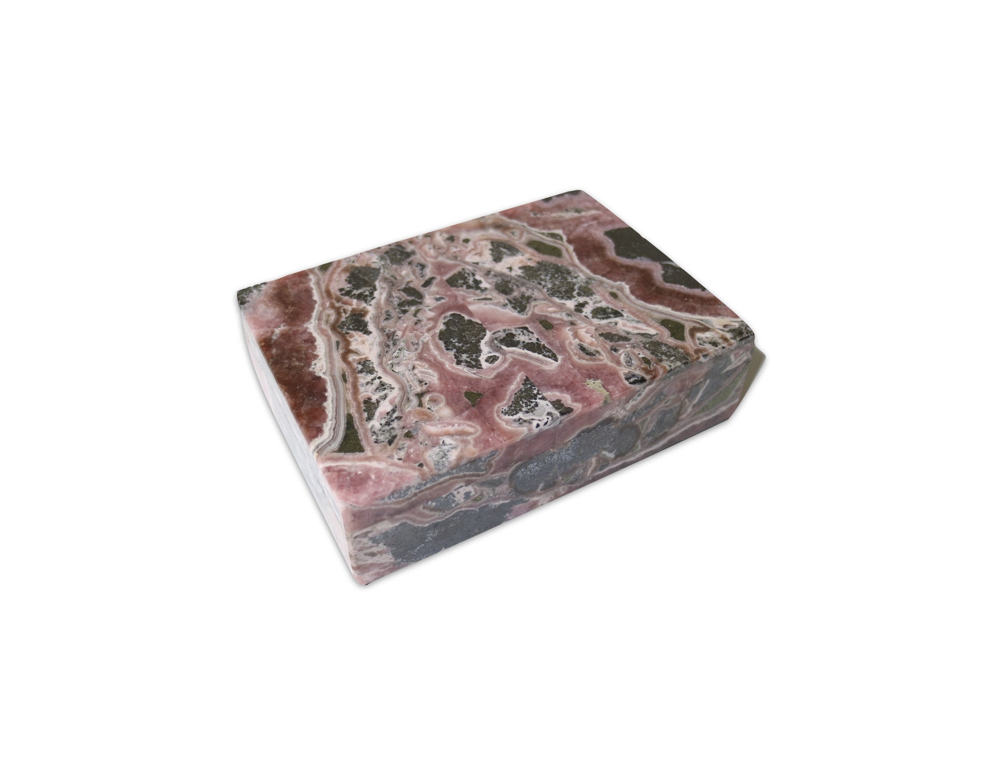 Rhodochrosite jewelry box, 4x6 | Cayen Home