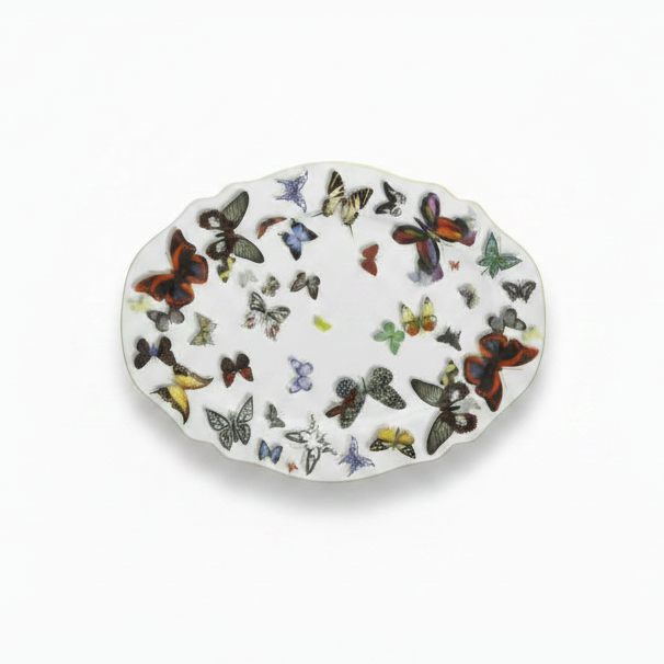 Vista Alegre Butterfly Parade small oval platter | Cayen Home