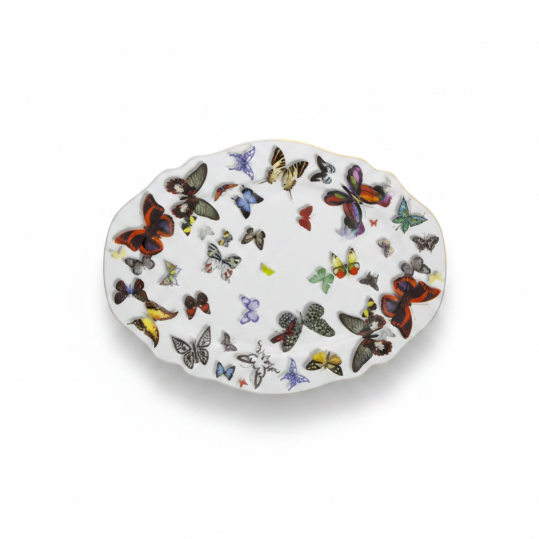 Vista Alegre Butterfly Parade large oval platter | Cayen Home
