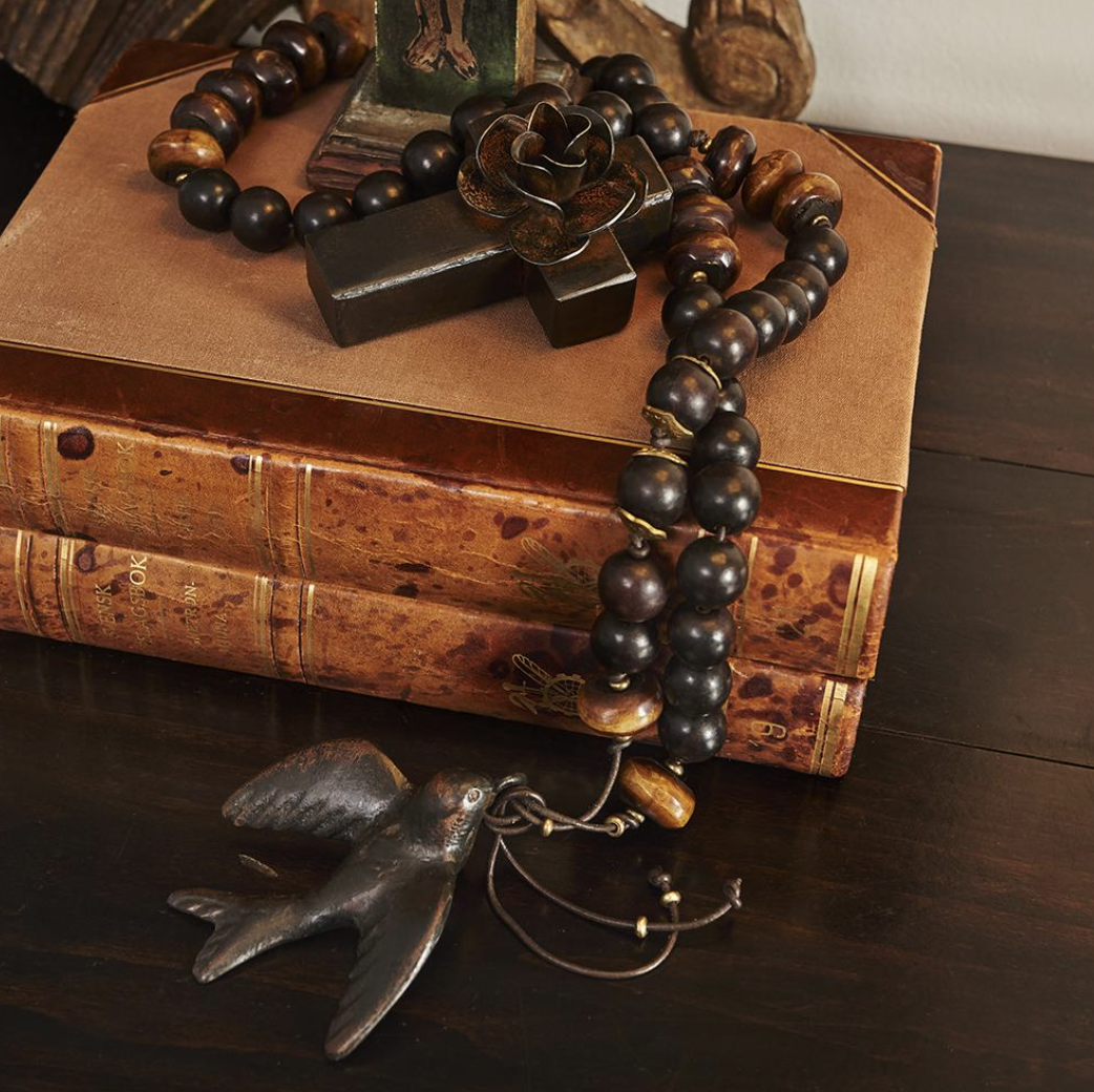 Jan Barboglio Palomita blessing beads, view 2 | Cayen Home