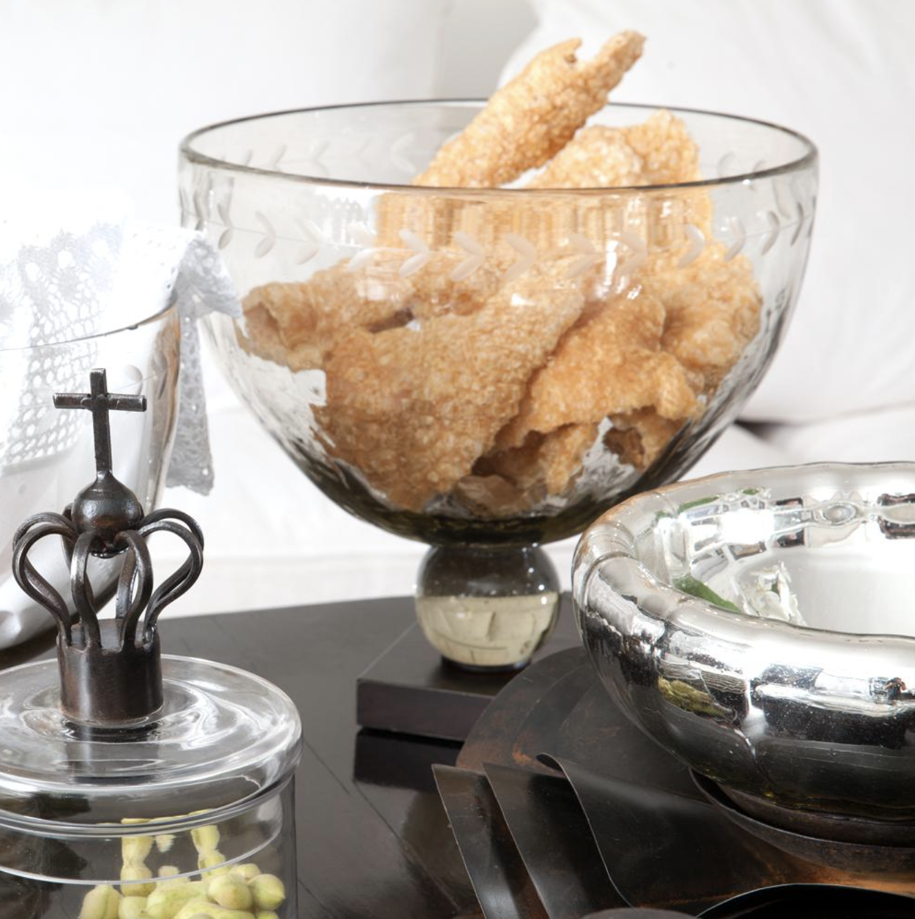 Jan Barboglio Clarity serving bowl, large, view 2 | Cayen Home