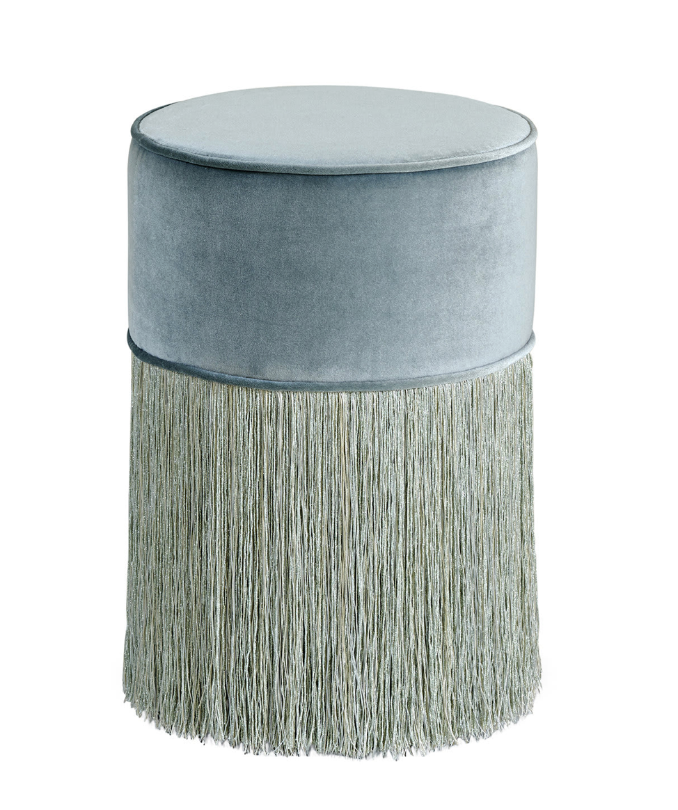 Light blue pouf, view 3 | Cayen Home