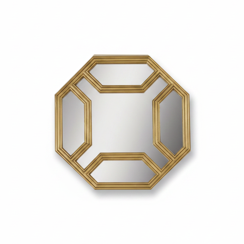 Maitland-Smith octagonal gilt mirrors, set of 4 | Cayen Home
