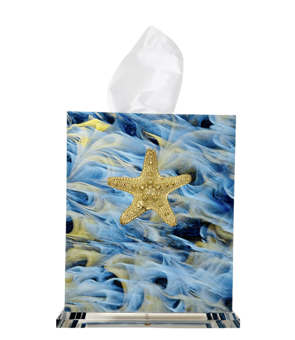 Southern Tribute starfish boutique tissue box cover | Cayen Home