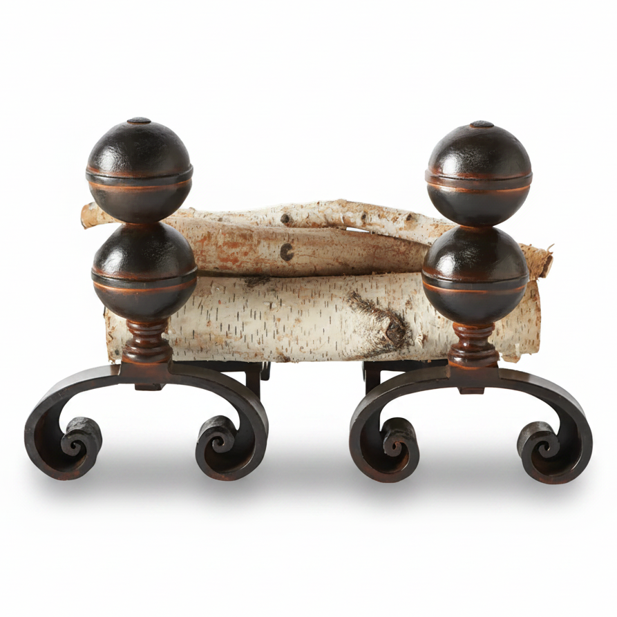 Jan Barboglio Aristocrata andirons | Cayen Home