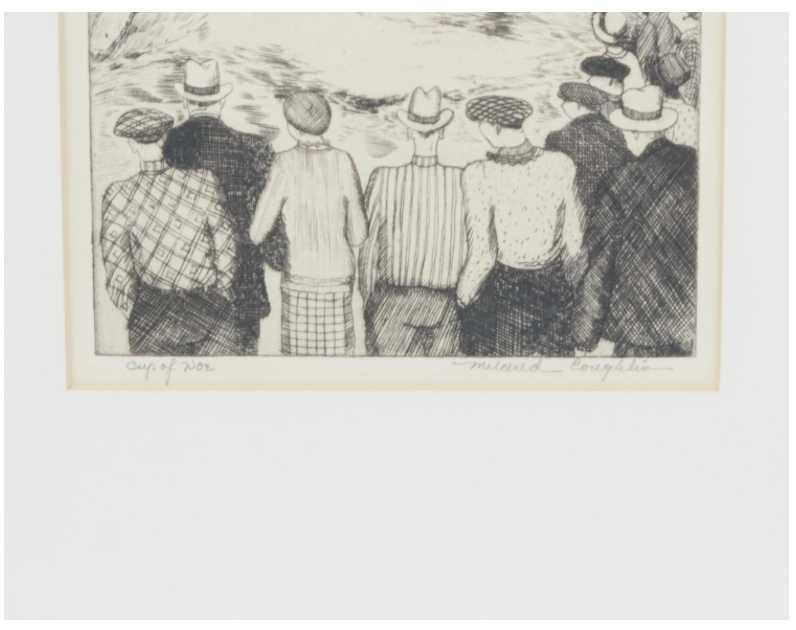 Cup of Woe etching by Mildred Coughlin, view 3 | Cayen Home