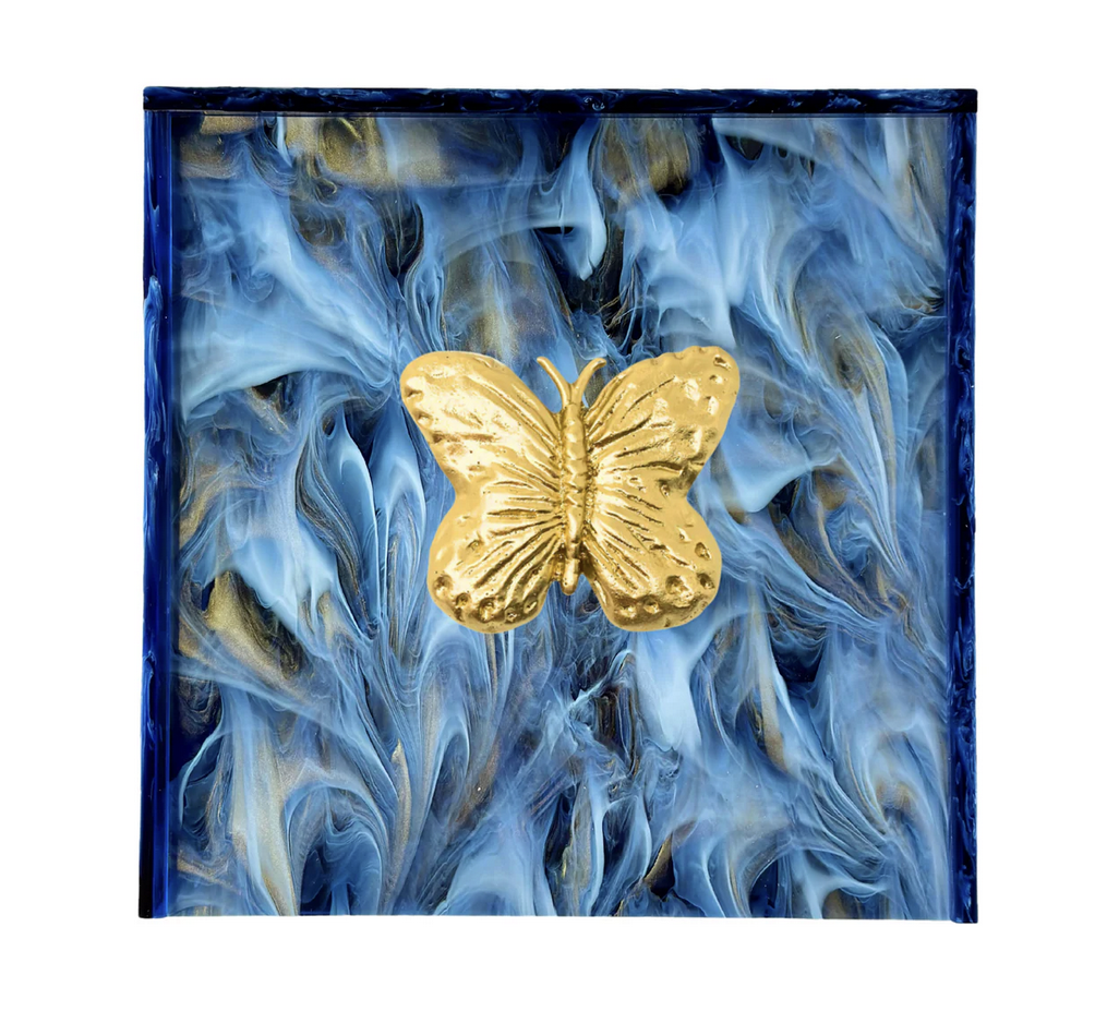 Southern Tribute butterfly cocktail napkin box | Cayen Home