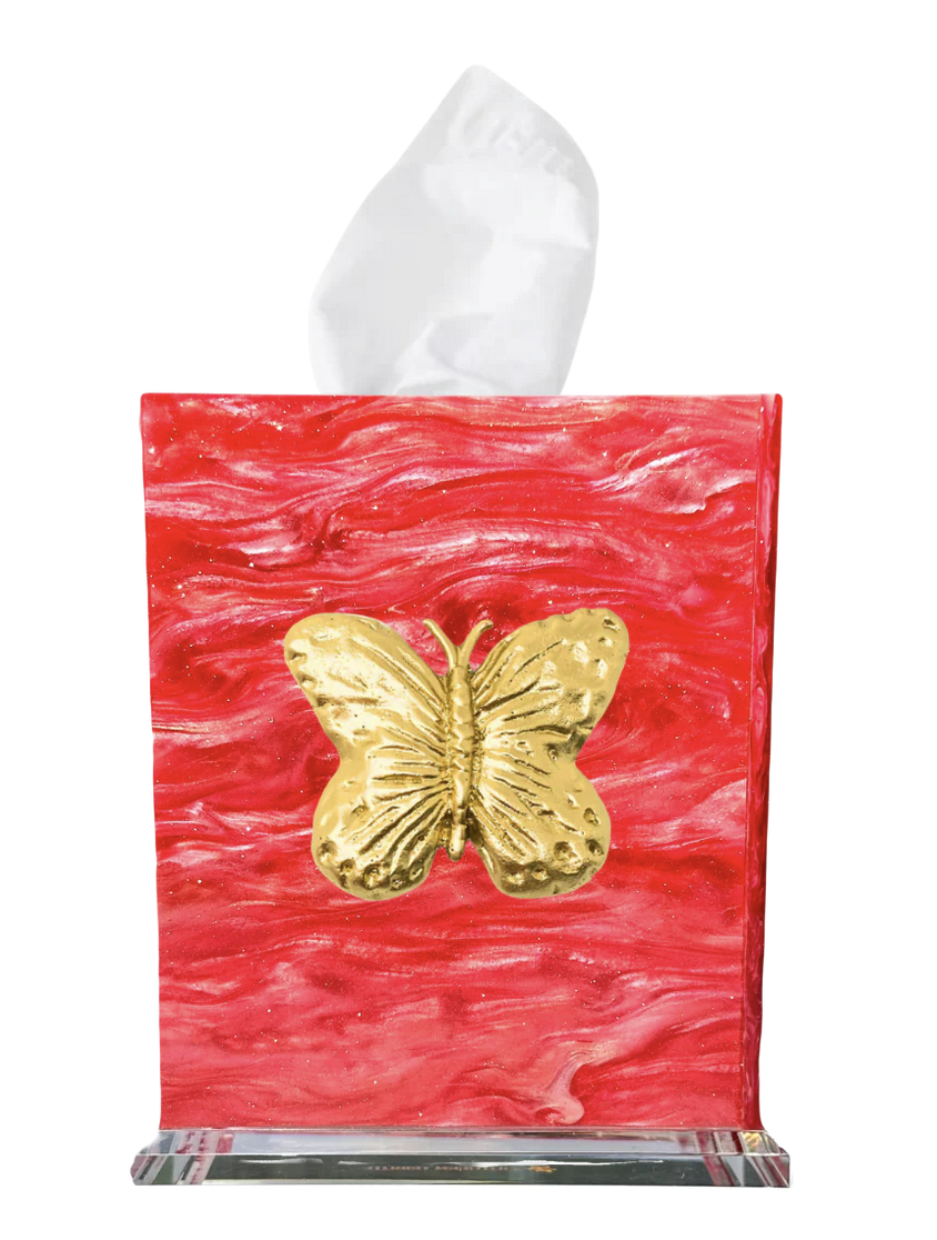 Southern Tribute butterfly boutique tissue box cover | Cayen Home