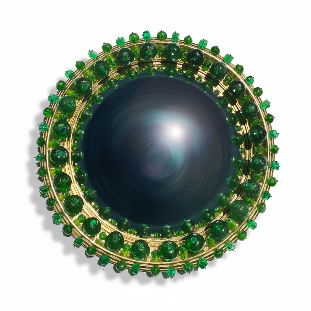 Mark Evans Muso emerald convex mirror | Cayen Home