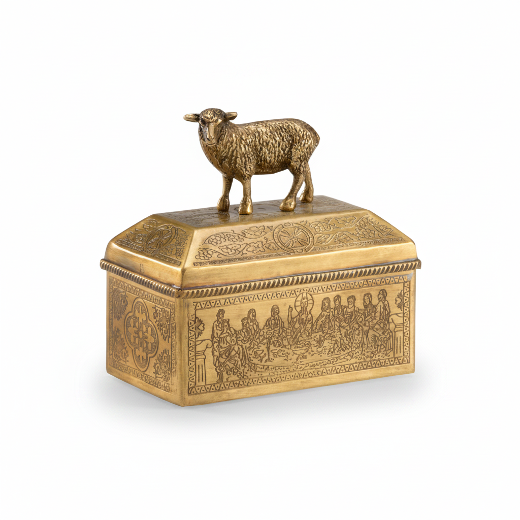 Chelsea House lamb brass box | Cayen Home