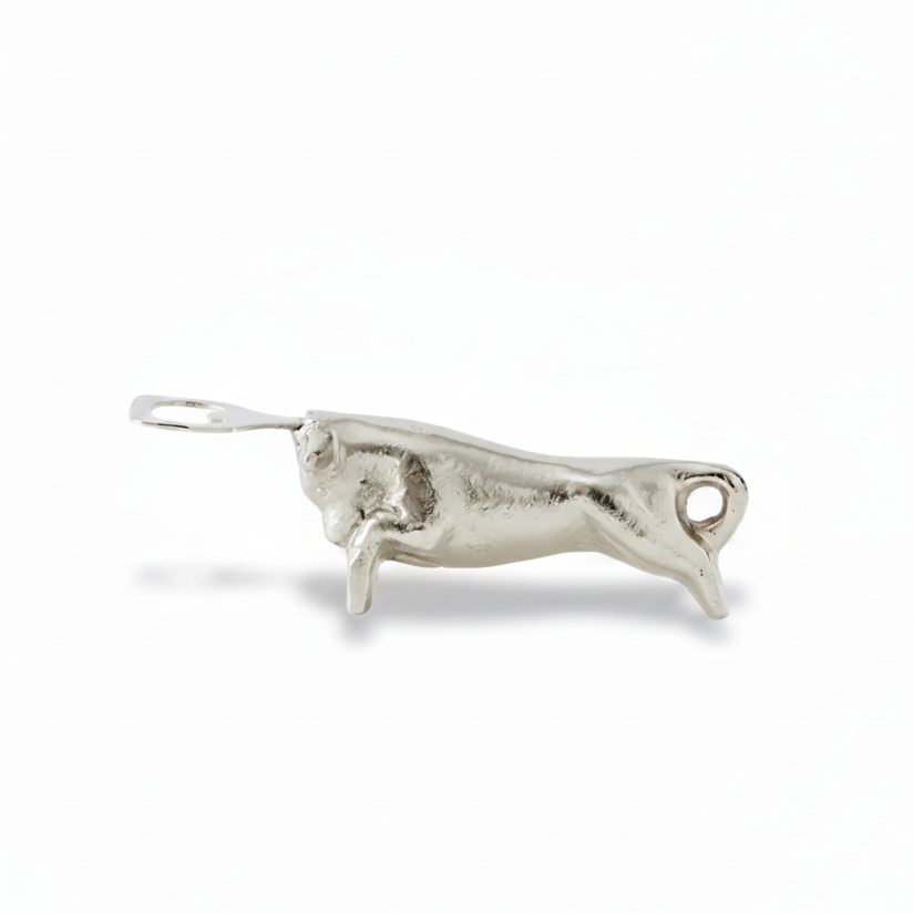 Jan Barboglio El Toro bottle opener, nickel | Cayen Home