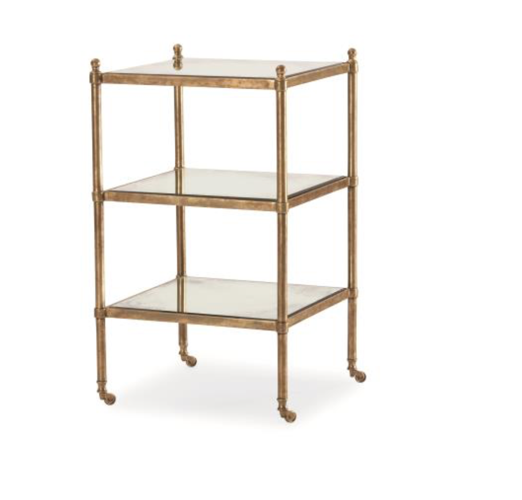 Century chairside antique mirrored table | Cayen Home