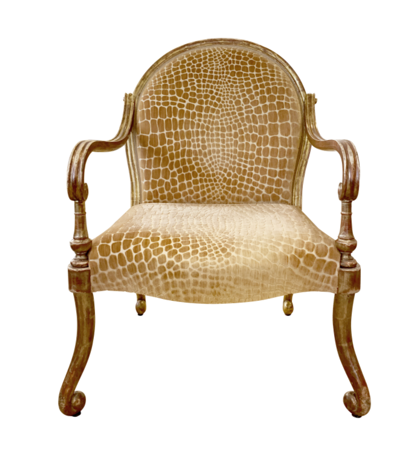 Rose Tarlow Verona arm chair in deep honey velvet | Cayen Home