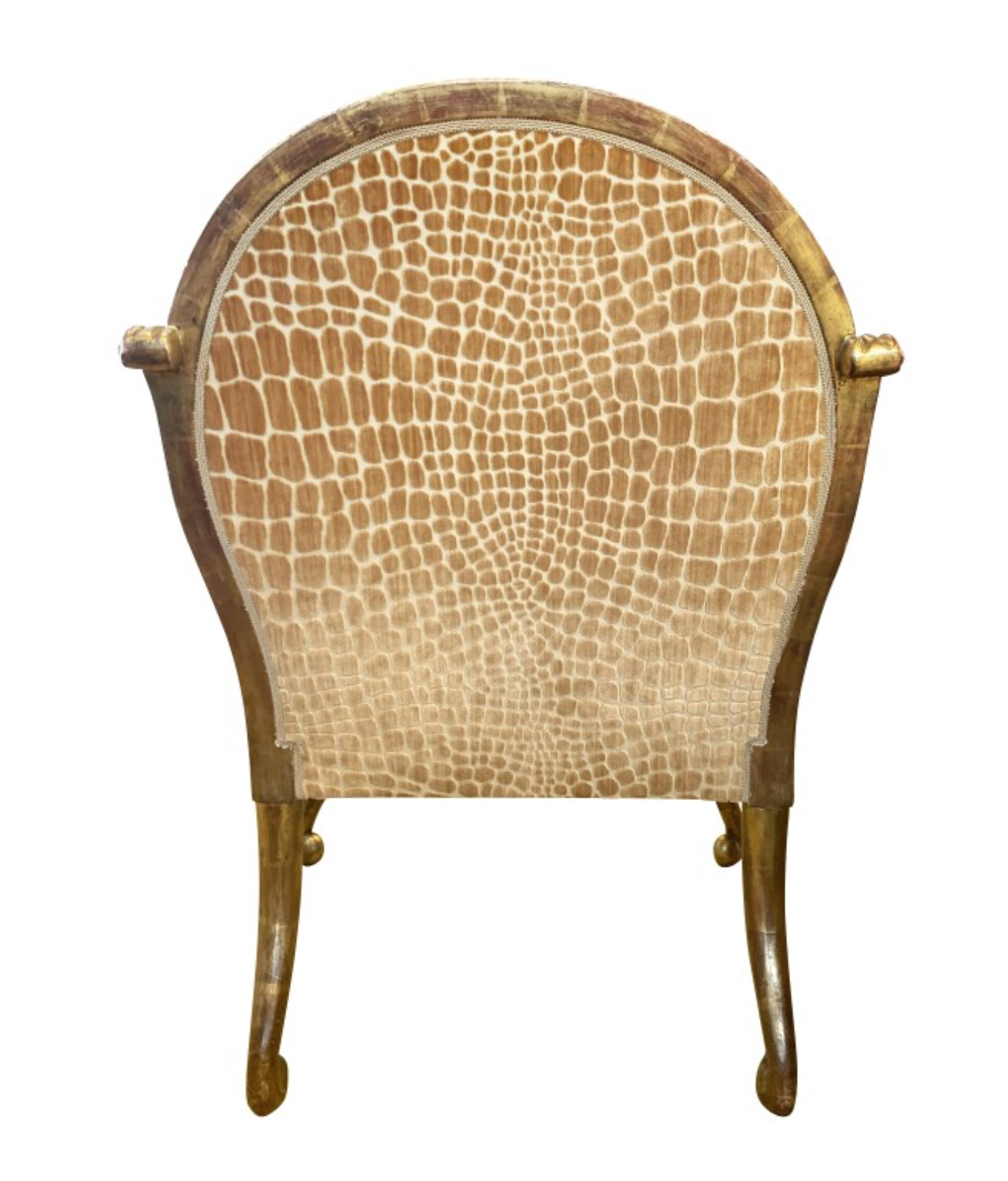 Rose Tarlow Verona arm chair in deep honey velvet, view 3 | Cayen Home