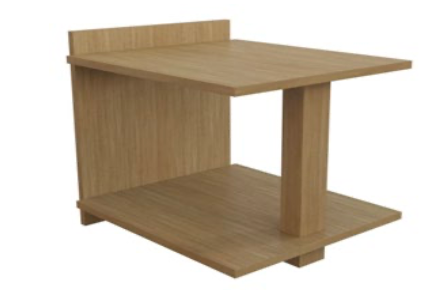 Taos end table with custom finish | Cayen Home