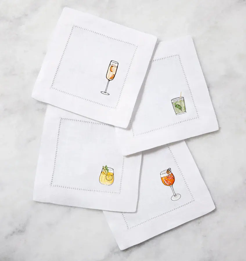 Sferra Aperitivo cocktail napkins, set of 4 | Cayen Home