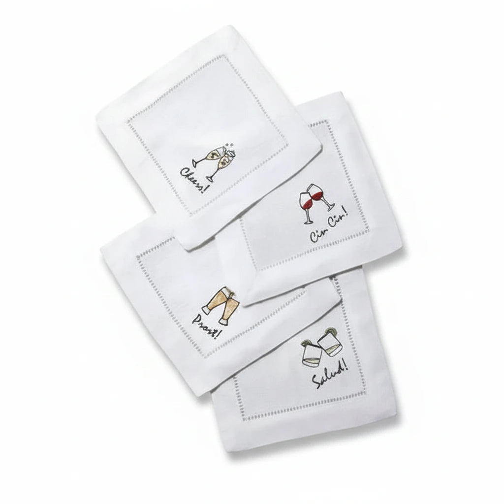 Sferra Cheers cocktail napkins, set of 4 | Cayen Home